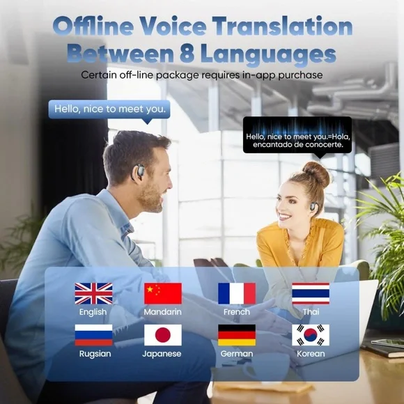 OWS AI Language Translation Earbuds - Picture 5 of 11